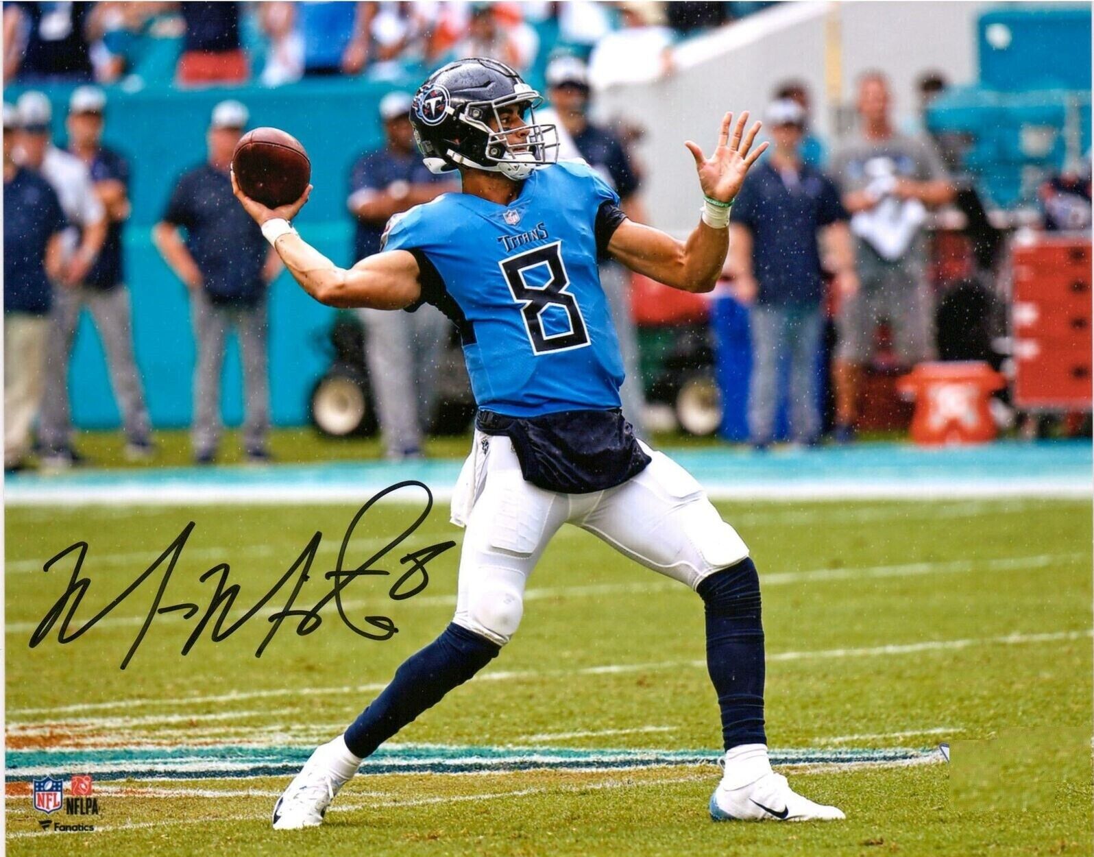 Marcus Mariota Autographed Signed 8x10 Photo Poster painting ( Titans ) REPRINT