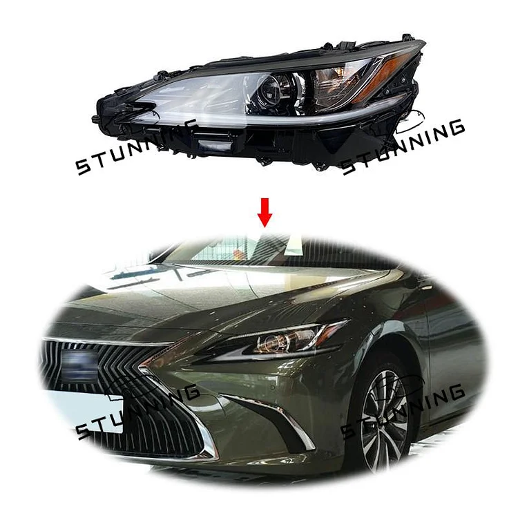 Original head Light head lamp with AFS For Lexus ES ES200 ES250 ES300H ES350 2018-2020 HID xenon headlight 81185-33F11 81145-33F10 ASSEMBLY SET ITN Auto