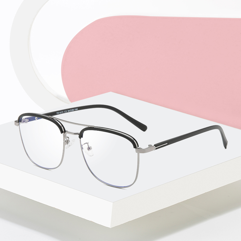 Full Rim Metal Frame Glasses For Man and Woman with TR90 Temple Legs ...