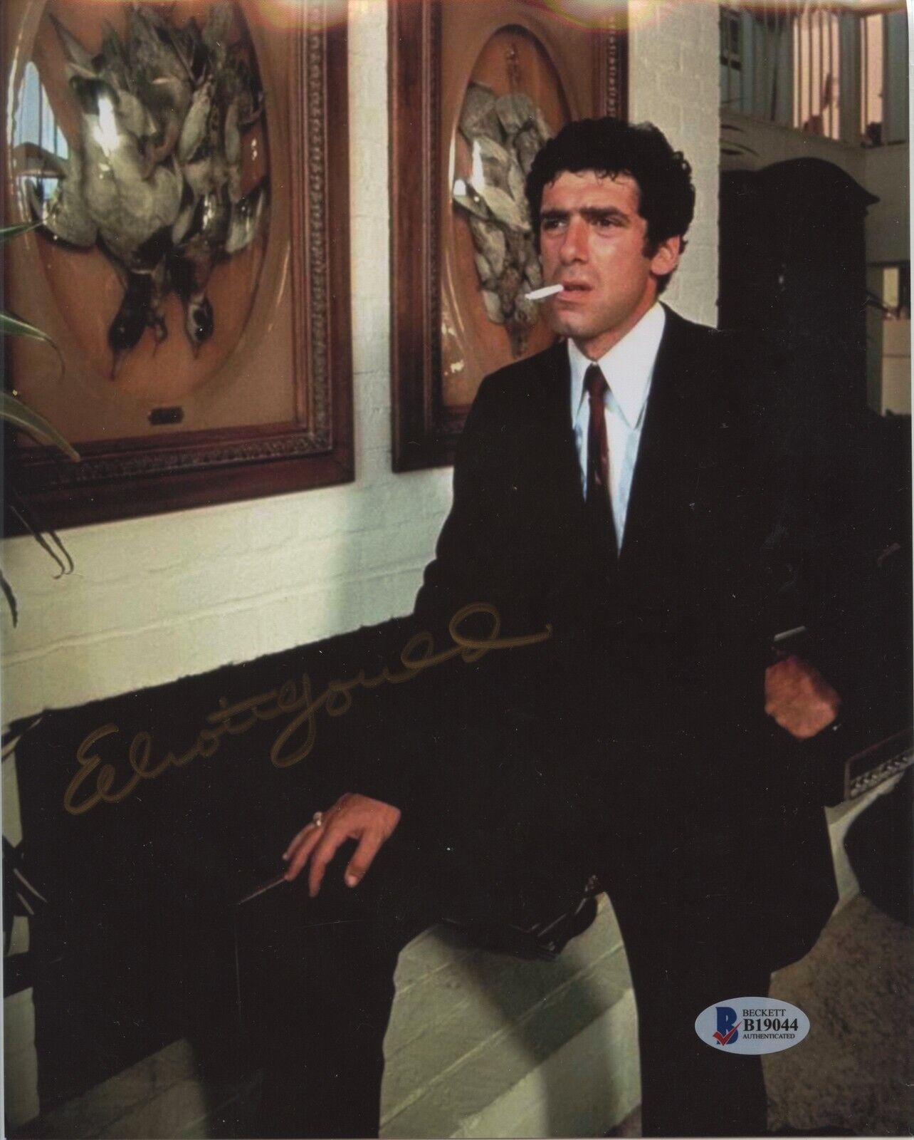 ELLIOTT GOULD 8x10 Photo Poster painting Signed Autographed BAS Beckett Oceans eleven Twelve