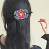 5pcs DIY Handmade Creative Mandala Pattern Wooden + PU Leather Daily Wear Hair Accessories Hair Clips Diamond Painting Artwork Kits