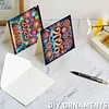 6PCS Diamond Painting New Year Greeting Cards Postcards with Envelopes
