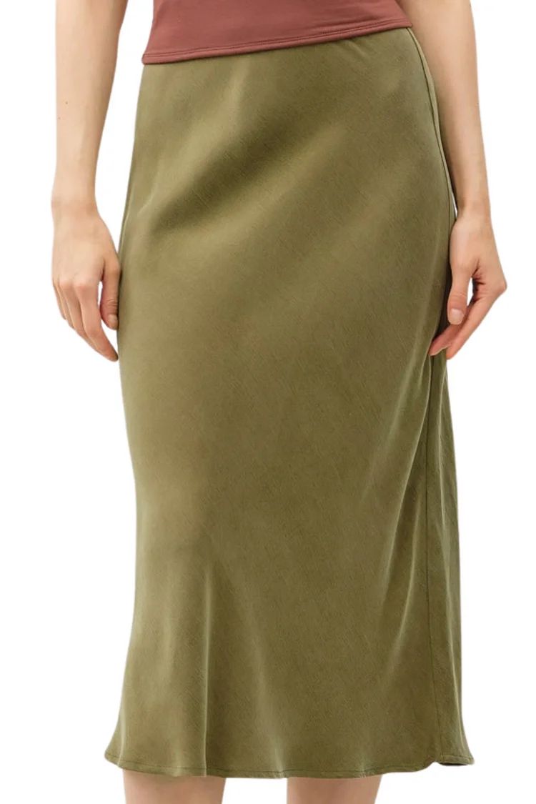 Kira Midi Skirt - Olive