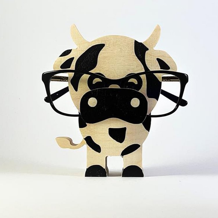 Miles-Handmade Cow Eyeglasses Stand