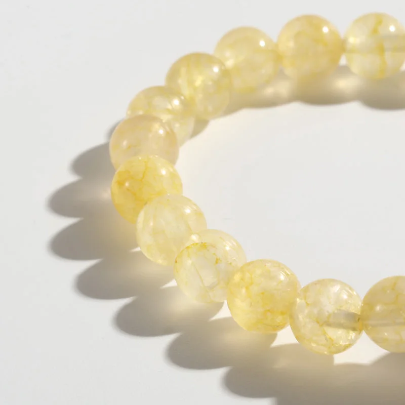 Natural Citrine & Garnet Pumpkin Bracelet