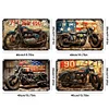 [US Local Warehouse]4PCS Motorcycle - Vintage Metal Signs Set - 30*40cm
