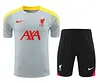 2024/2025 Liverpool Pre-match Training Grey Shirt+Shorts  1:1 Thai Quality