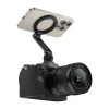 MA07 1/4 Cold Shoe Magnetic Mobile Phone Holder Folding SLR Camera Hot Shoe Port Universal External Mobile Phone Monitoring Live Photography Vlog Tripod Accessories