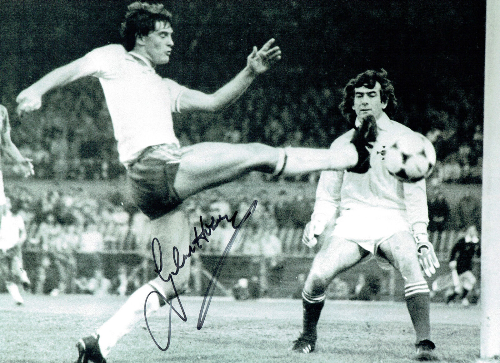 Glenn HODDLE Signed Autograph 16x12 Photo Poster painting AFTAL COA SPURS Legend