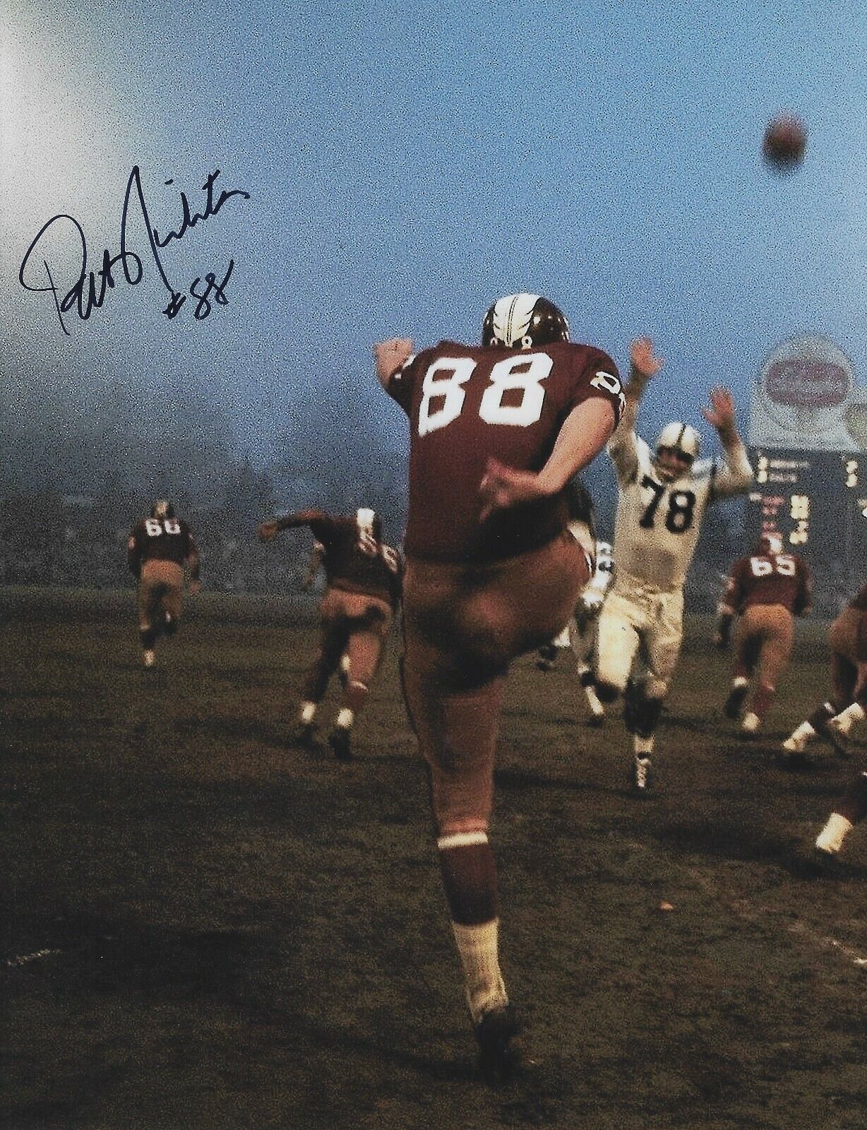 Autographed 8x10 PAT RICHTER Washington Redskins Autographed Photo Poster painting - w/COA