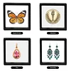  10 Pack 3D Floating Display Frame Stand Holder Coin Chip Jewelry Pin Display Stand Box