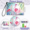 Diamond Painting Flamingo Single Side PU Cosmetic Bag Ladies Clutch