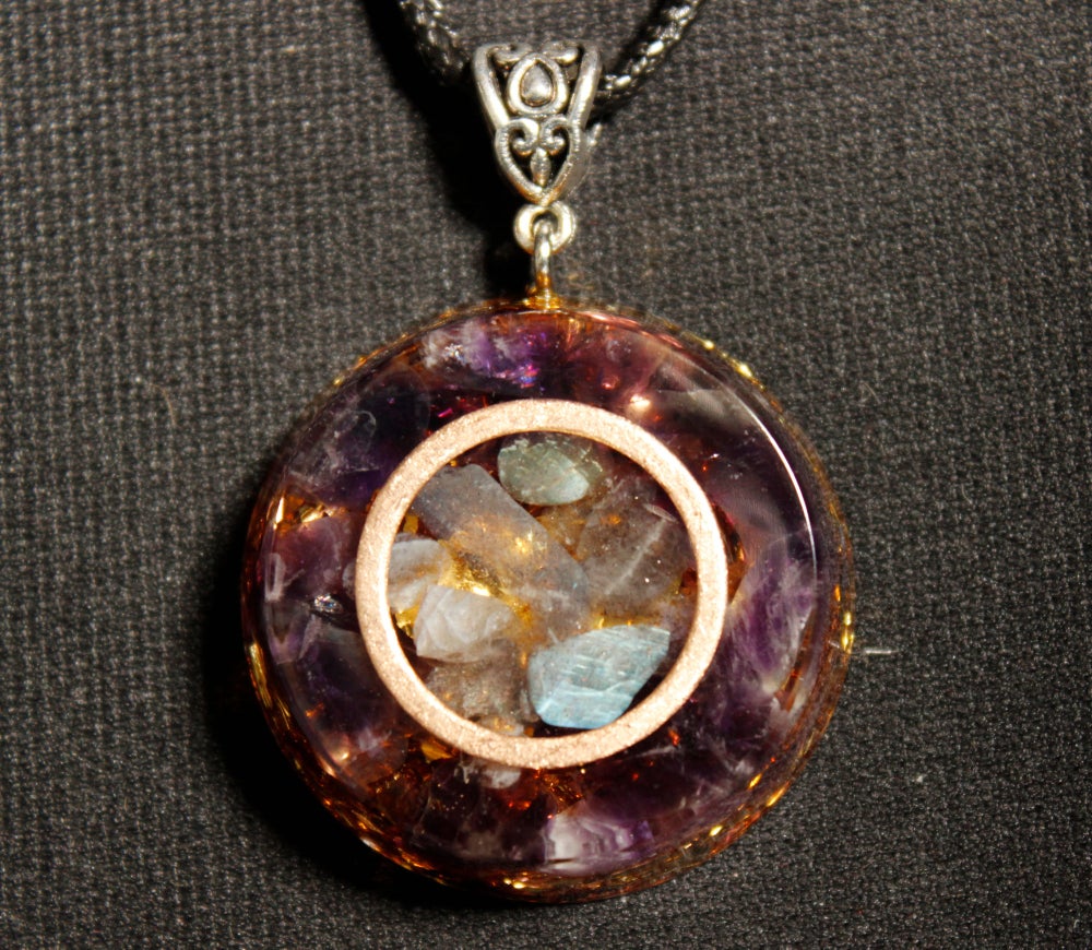 

Orgone Pendant - Amethyst, 501 Original