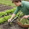 2 in 1 Garden Hoe with Tiller Cultivator Rake Lightweight Hoes Weeding Rake with Long Handle for Fast Grass Removal Cultivating Loosen Soil
