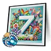 Butterfly Flower Z 5D Partial Drill DIY Diamond Painting Kit 30*30cm