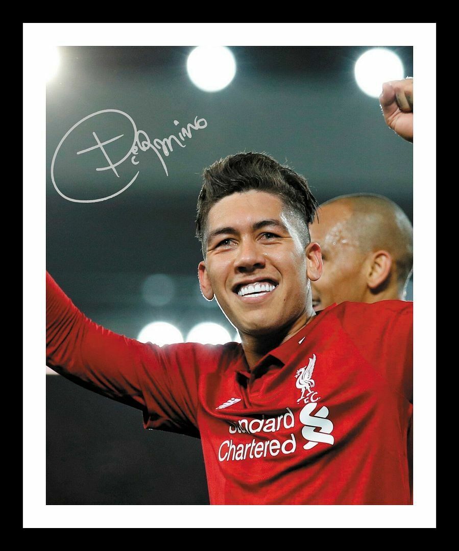 Roberto Firmino - Liverpool Autograph Signed & Framed Photo Poster painting 1