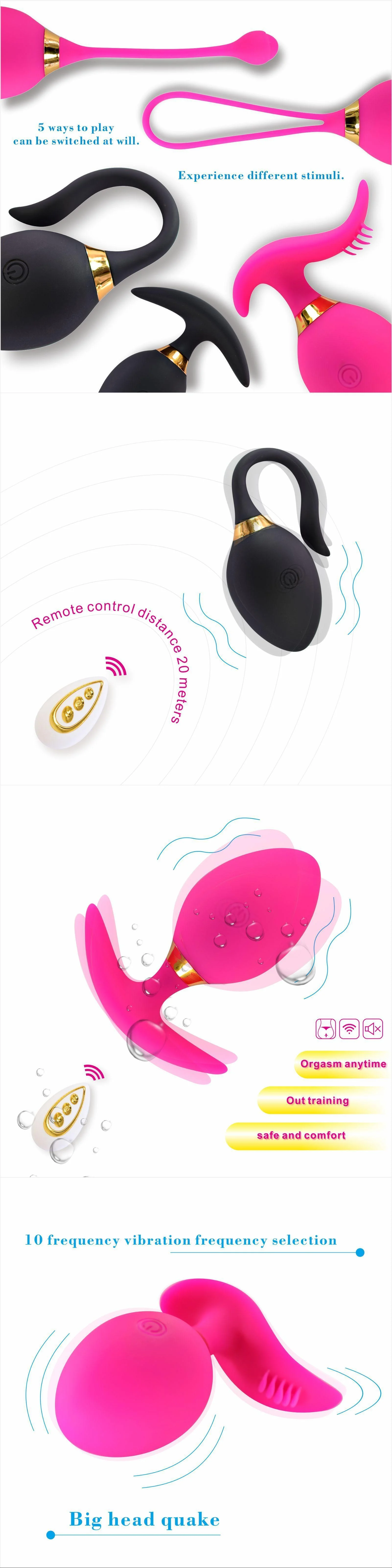 Remote Control Rose Vibrators with Different Tails