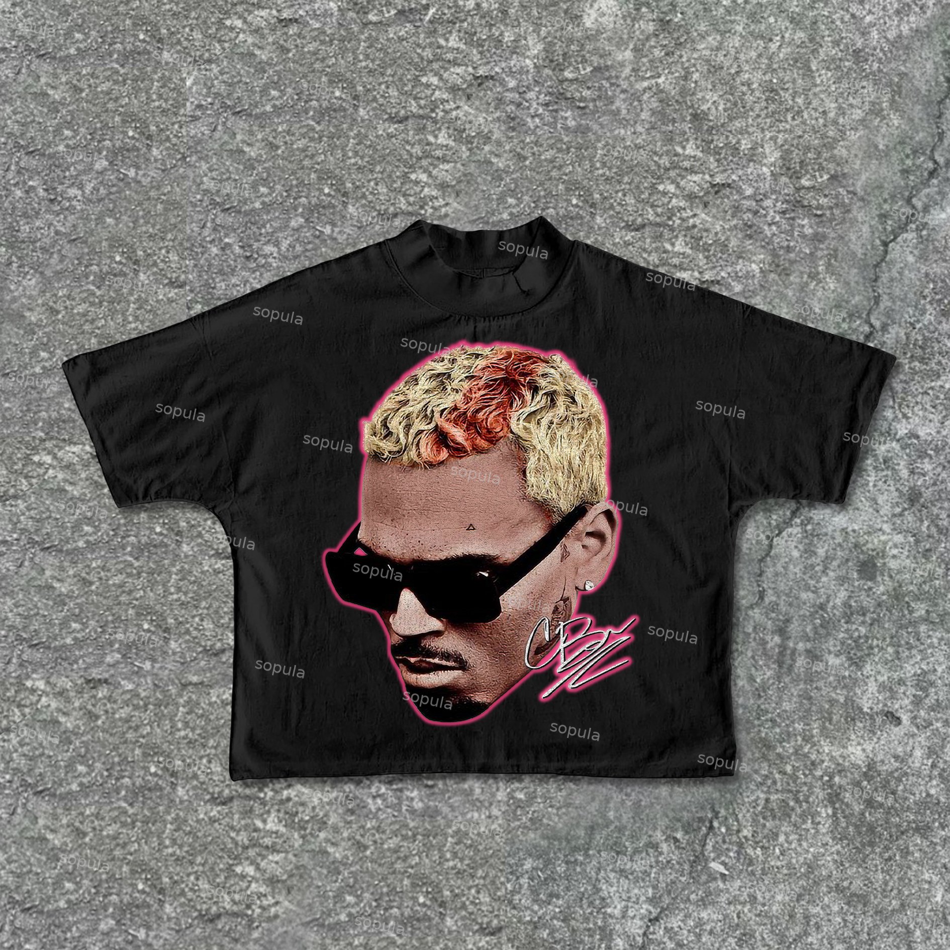 Sopula Fashion Rapper Graphics Print Cropped T-Shirts - SOPULA