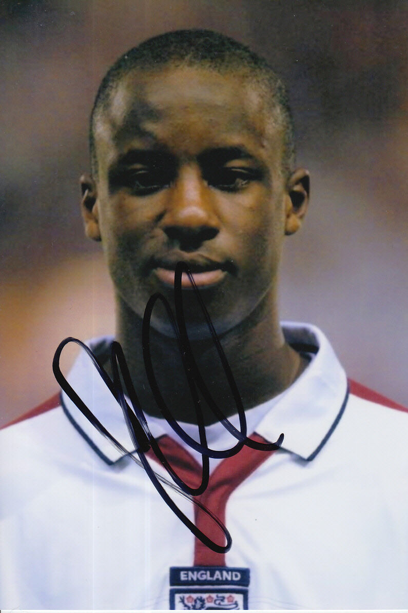 ENGLAND HAND SIGNED SONE ALUKO 6X4 Photo Poster painting 1.