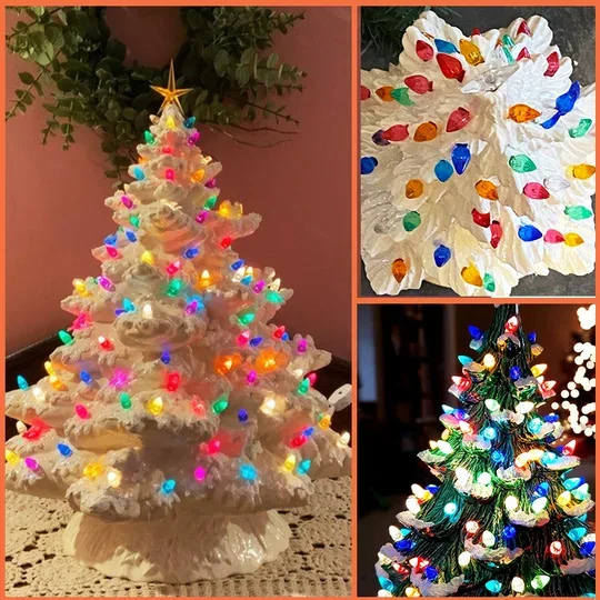 Lighted Colorful Christmas Tree