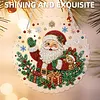 Santa Claus DIY Diamond Painting Pendant Double Sided Gem Beads 25cm