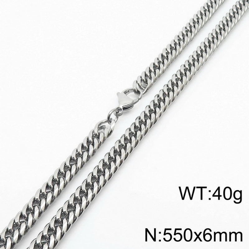 Minimalist Geometric Stainless Steel Unisex Necklace