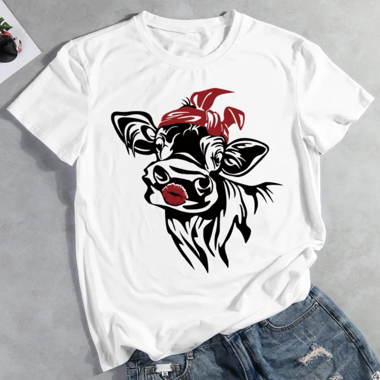 PSL - Funny Cattle T-shirt Tee -03953