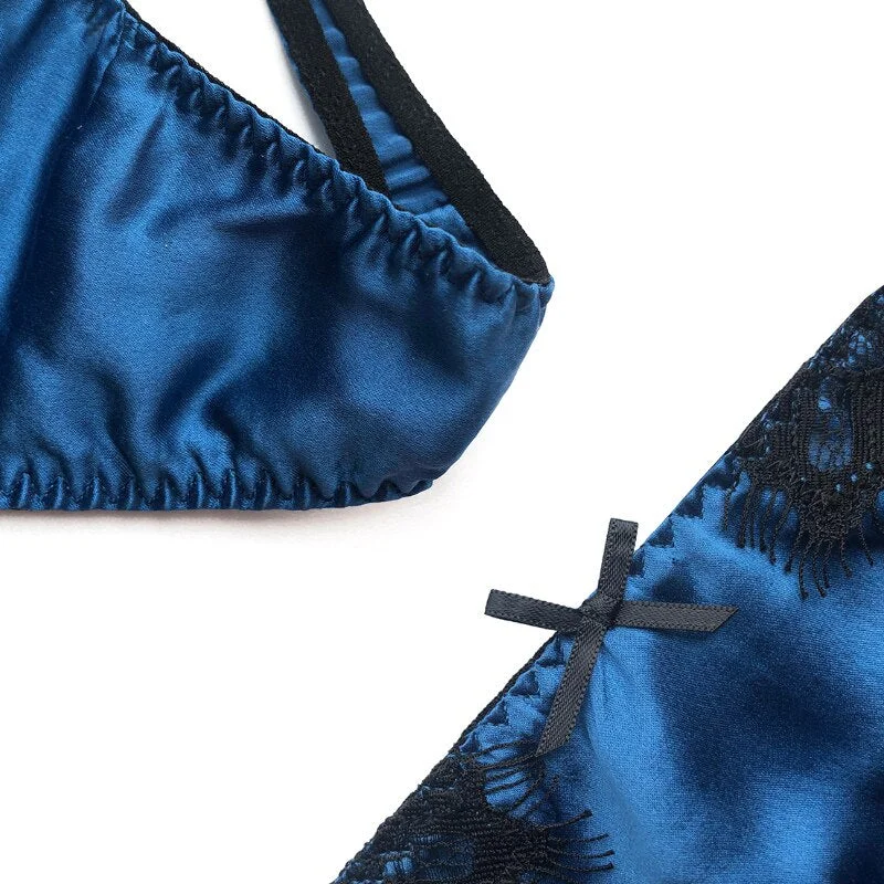 Luxury Satin Panties Women Erotic Lingerie Sexy Silk Thong Low Waist T-back g-strings Thongs Young Lovely Girl Briefs Underwear