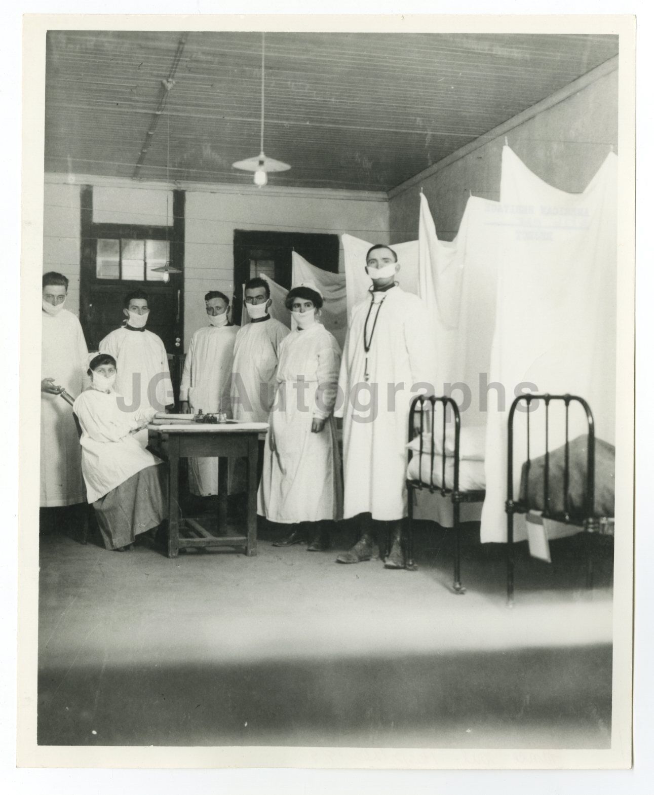 Historic France - Vintage 8x10 Publication Photo Poster paintinggraph - World War I Hospital