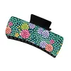 Green Flowers DIY Diamond Painting Claw Clips for Adults Beginners Diamond Art Western Hair Clips Anti-Slip Design for Women Long Short Hairstyle Jewelry Supplies