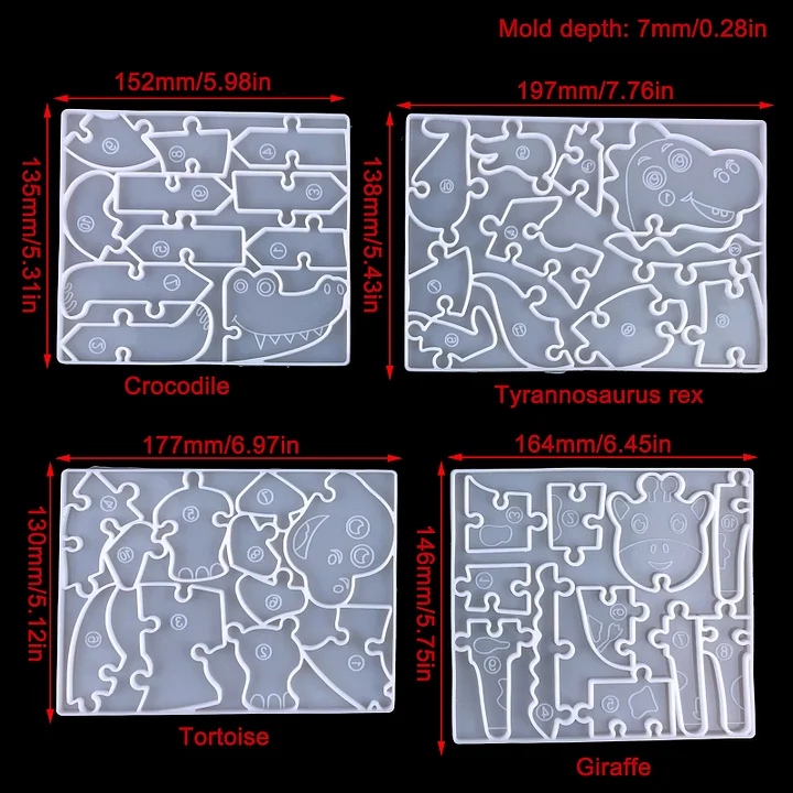 Geore Silicone Coaster Molds, Resin Coaster Molds Kit With 10pcs