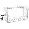Thermostat Lock Box with Key Clear Large Thermostat Cover for Thermostat on Wall
