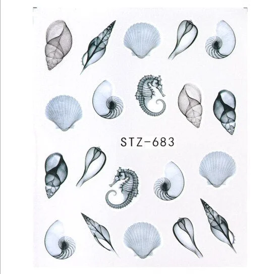 Nail Stickers Water Transfer Flowers Female Fashion Trend Designs Nail Decal Decoration Tips For Beauty Salons