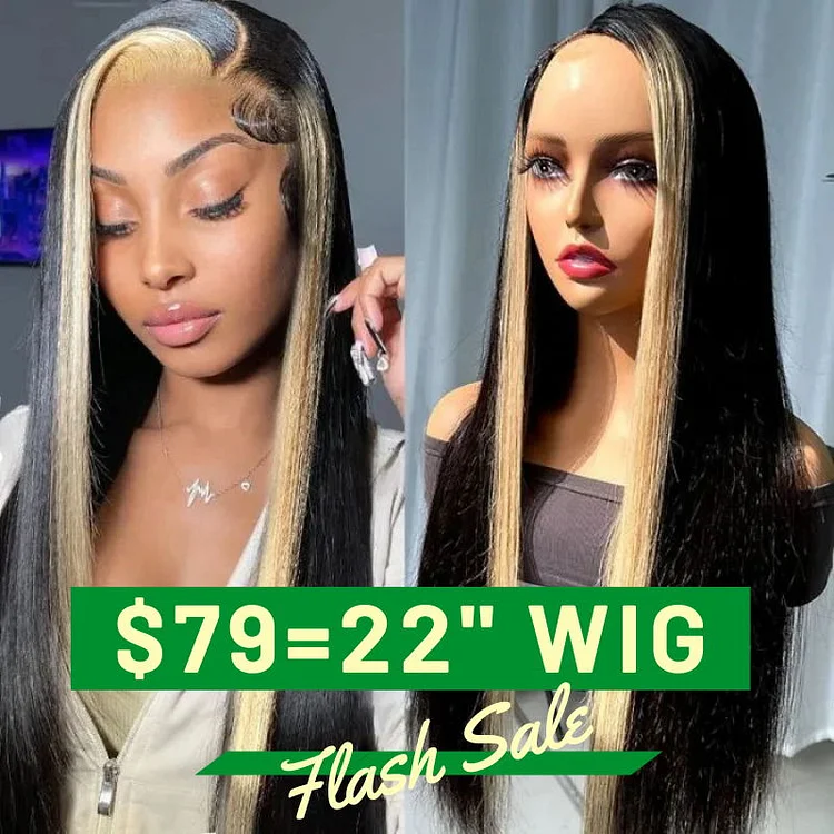 Friday Offer | $79=22" Face Framing U Part Glueless Wig Flash Sale