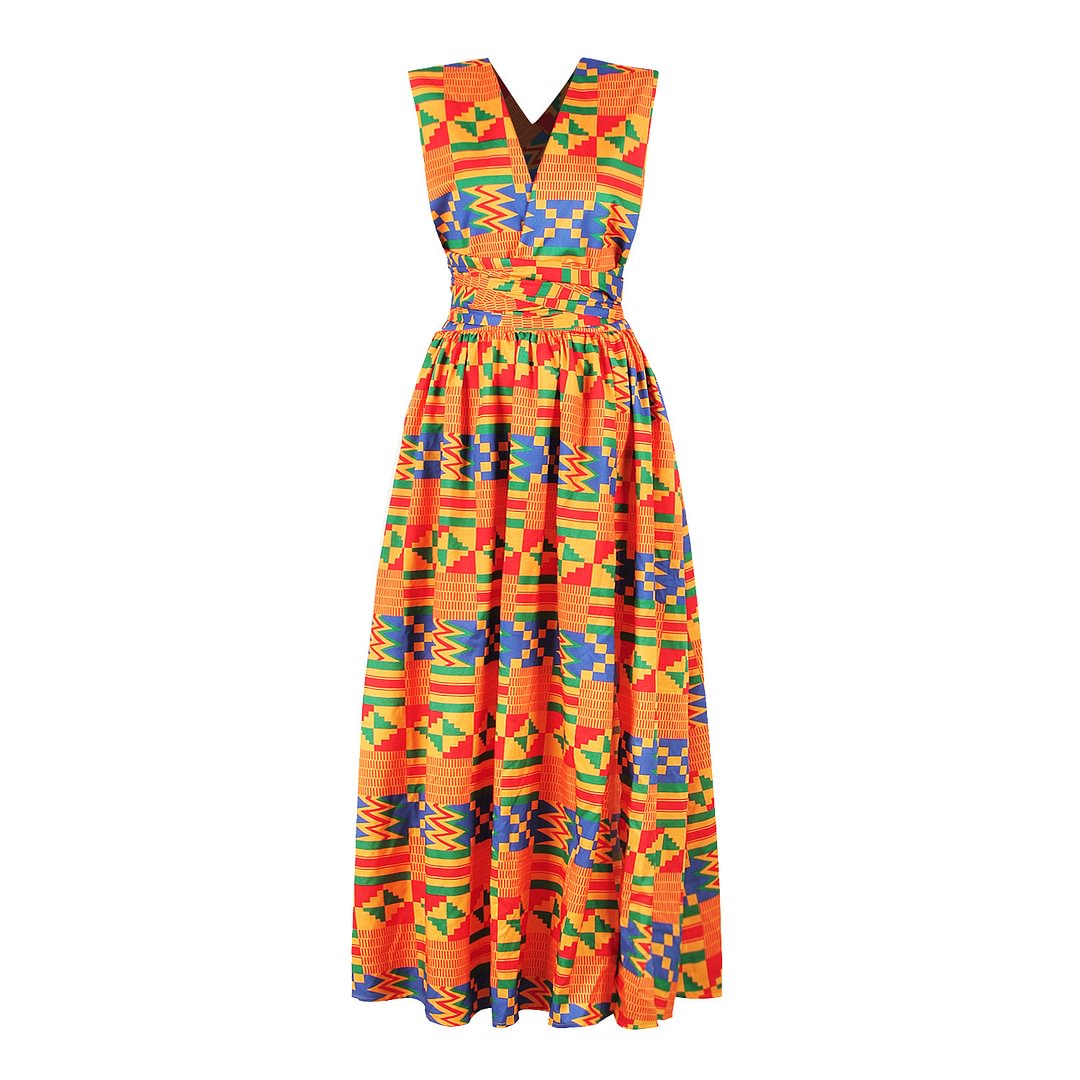 Digital Printing Irregular Large Size Elastic Medium And Long Dress Split Woman | EGEMISS