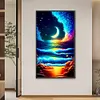 Sea Wave Moon - Round AB Drills Diamond Painting(75*45cm)