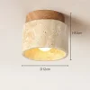 Nordic Modern Stone Ceiling Lamp Bedroom Corridor Flush Mounted Foyer Hallway Lights Fixture Staircase Indoor Lighting Decor Led lampswell