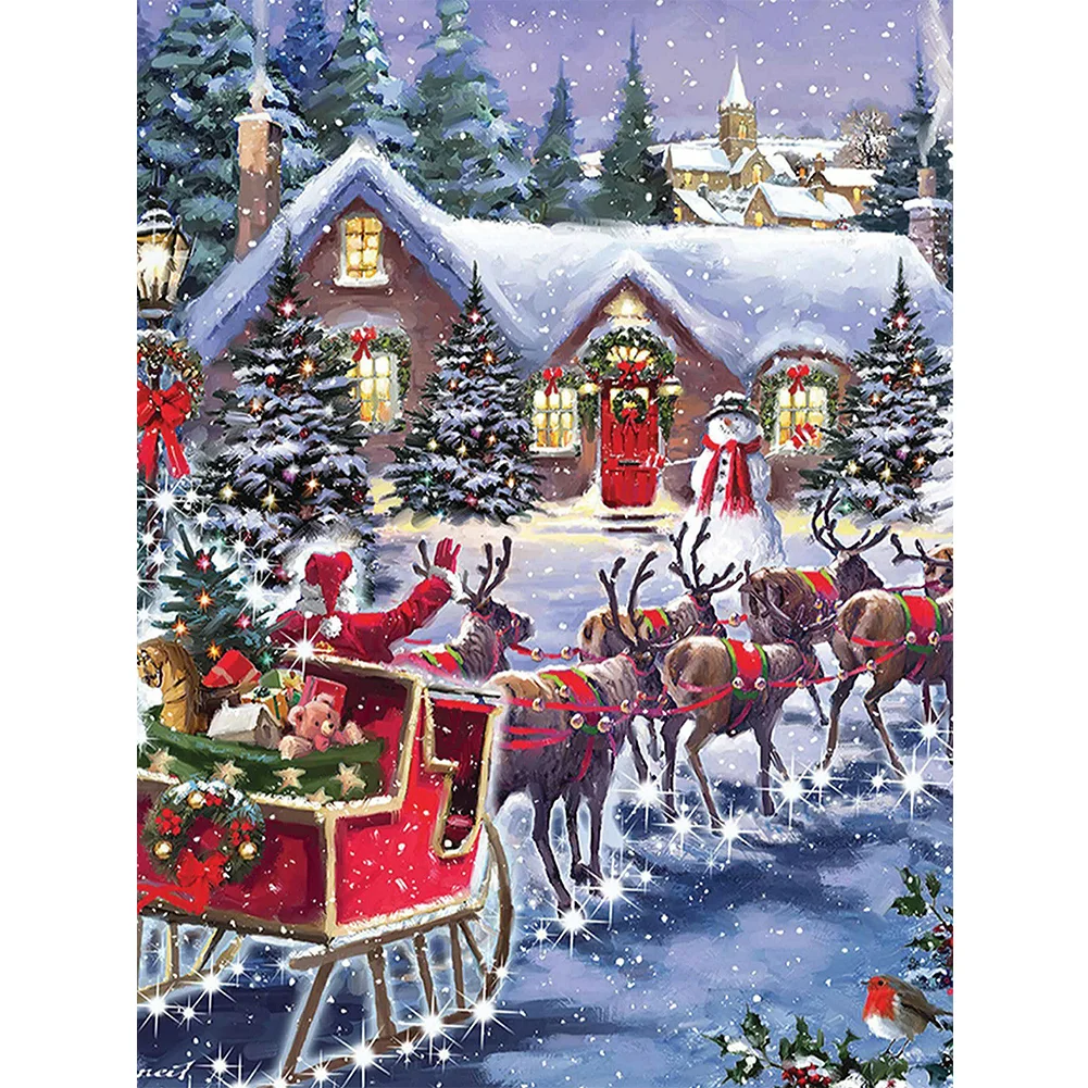Diamond Painting - Full Round/Square Drill - Santa Claus(30*40 - 50*60cm)