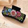 Flowers DIY Diamond Painting Claw Clips for Adults Beginners Diamond Art Western Hair Clips Anti-Slip Design for Women Long Short Hairstyle Jewelry Supplies