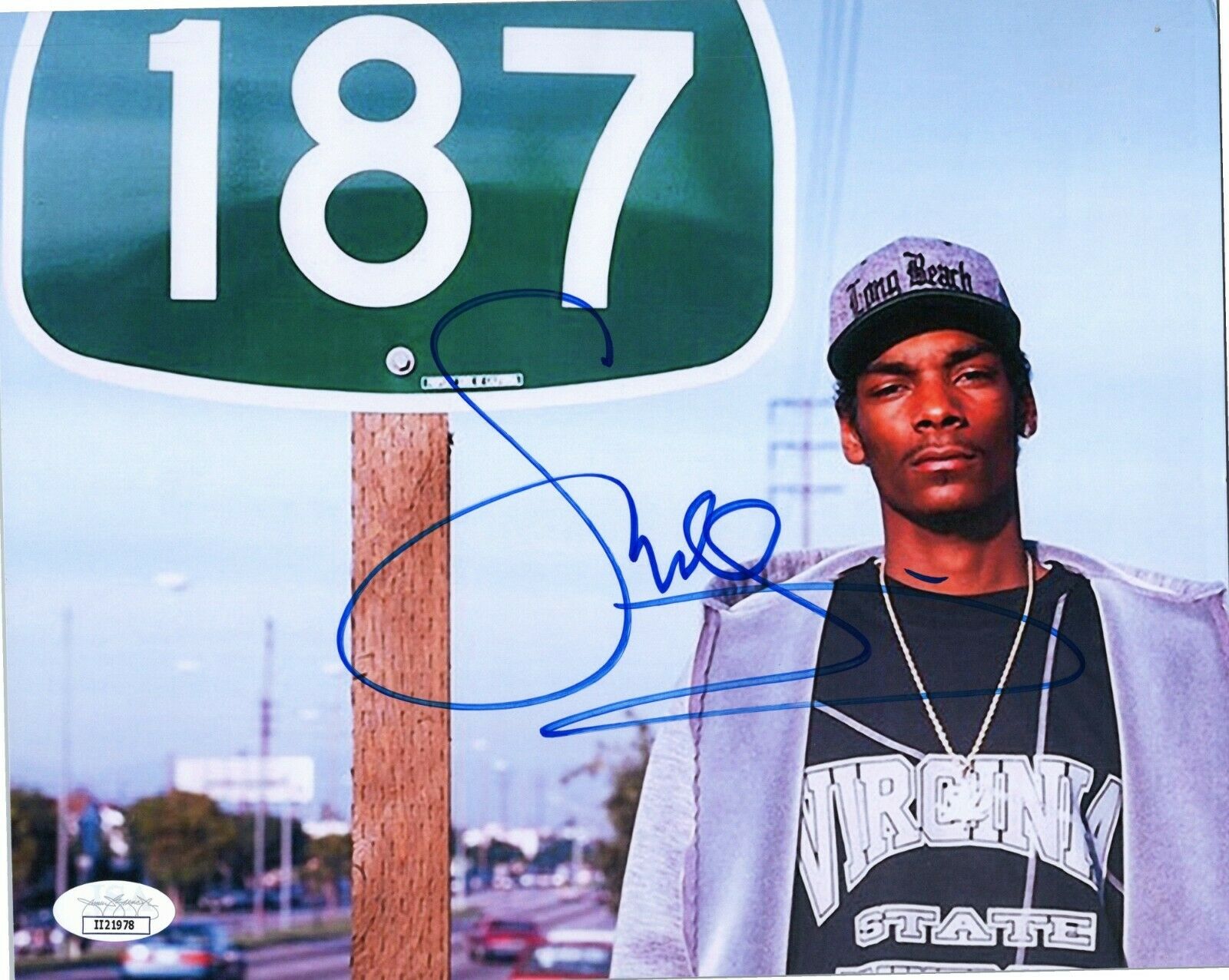 ~~ SNOOP DOGG Authentic Hand-Signed GIN & JUICE 187