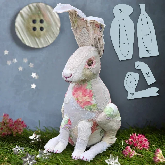 Scrappy Hare Templates Set & Instructions