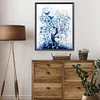 Diamond Painting -DIY Round Drill Blue Flower Tree(40x50cm)