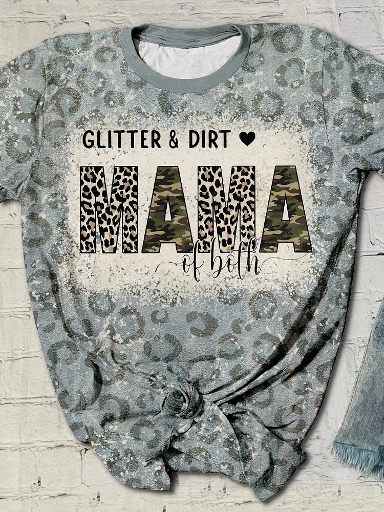 Mama Print Short Sleeve T-shirt