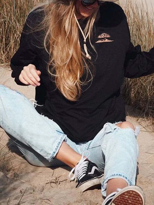 Pure cotton breathable simple outdoor top for women
