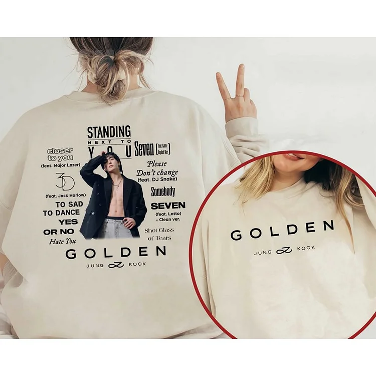 BTS Jungkook GOLDEN Trend Sweatshirt