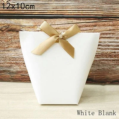 5pcs Black White Merci Candy Bag French Thank You Kraft Paper Gift Packaging Box Wedding Favors Birthday Party Supplies