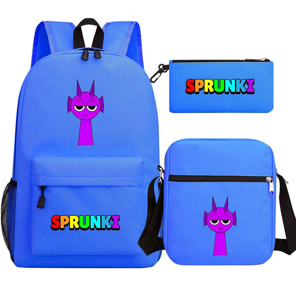 Mayoulove Sprunki Backpack Lightweight Design with Multiple Pockets for School Use-Mayoulove