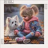Diamond Painting-DIY Crystal Rhinestone Pet and Girl