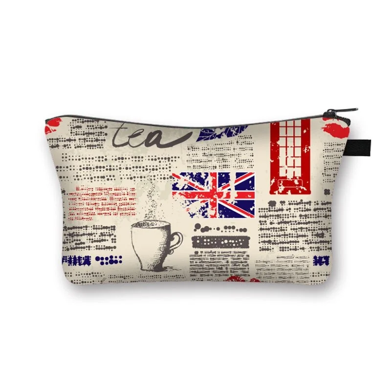 Polyester Cosmetic Bag - British Style