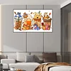 Winnie Puuh Getränke - runder Bohrer Diamond Painting - 70*40cm (große Größe)